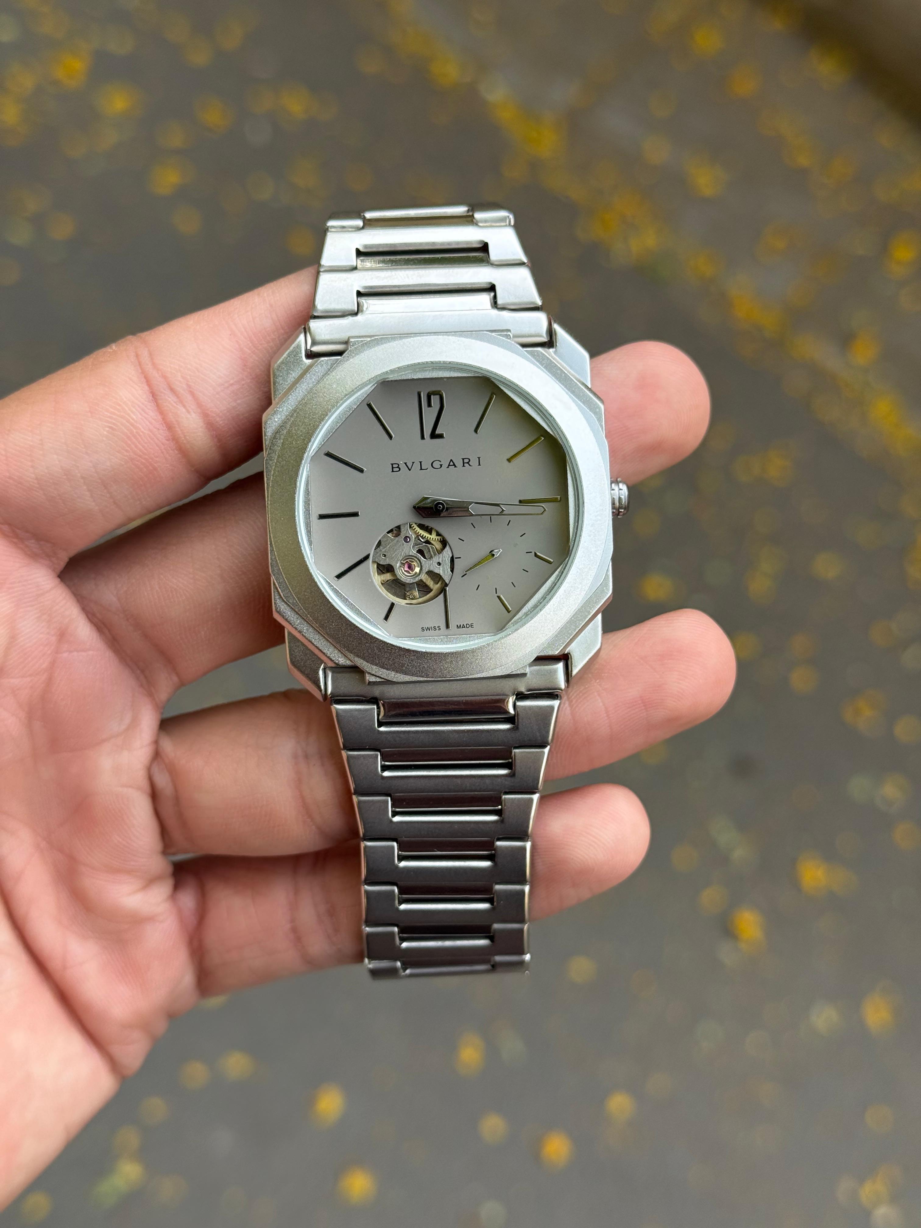 BVLGARI OCTO FINISSIMO AUTOMATIQUE — SANDBLASTED TITANIUM
The World's Thinnest Automatic Watch