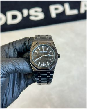 Audemars Piguet Royal Oak with Engraved Stainless Steel Bezel