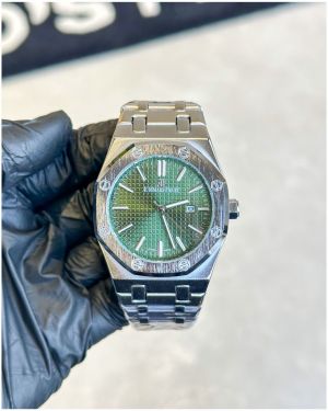 Audemars Piguet Royal Oak with Engraved Stainless Steel Bezel